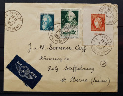 06 - 24 - France - Rare Lettre De Paris à Destination De Bern Suisse Affranchi Avec Un CITEX - Lettres & Documents