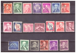 USA - 1954-1961 - Serie Ordinaria "Libertà" - 20 Valori - Used Stamps