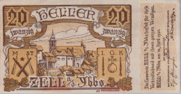 20 HELLER 1920 Stadt ZELL AN DER YBBS Niedrigeren Österreich Notgeld #PE106 - [11] Emisiones Locales