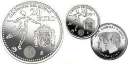 1527 ESPAÑA 2010 20 EUROS 2010. CAMPEONES MUNDO DE FUTBOL. PLATA. - 10 Céntimos