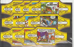 Reeks A- 1725   Asterix   1-10  ,10  Stuks Compleet   , Sigarenbanden Vitolas , Etiquette - Bagues De Cigares