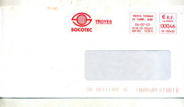 Lettre  Flamme Ema Troyes Socotec - EMA (Print Machine)