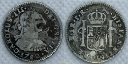 2177 ESPAÑA 1782 CARLOS III 1782 1 REAL PR POTOSI - Collections