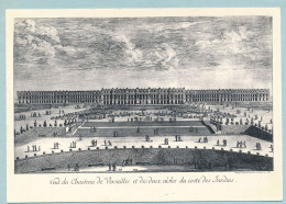 Vue Du Château De Versailles Et De Ses Deux Ailes, Du Côté Des Jardins Par Israël SILVESTRE - Versailles (Château)