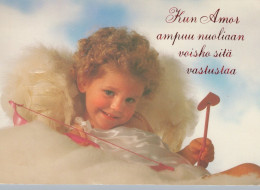 ANGEL CHRISTMAS Holidays Vintage Postcard CPSM #PAH277.A - Angels