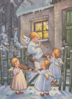 ANGEL CHRISTMAS Holidays Vintage Postcard CPSM #PAH194.A - Anges
