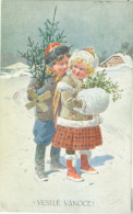 Christmas-Weihnachten; Veselé Vánoce! - Circulated. (Designer Karla Simunka) - Czech Republic