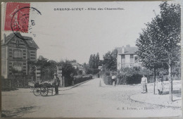 C. P. A. : 93 : GARGAN LIVRY : Allée Des Charmilles, Marchand Ambulant, Animé, Timbre En 1907 - Livry Gargan
