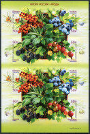 Russia 2021. Flora Of Russia. Berries (MNH OG) Miniature Sheet - Unused Stamps