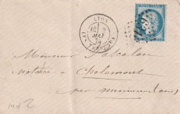 Lettre De Lyon à Chalamont LSC - 1849-1876: Période Classique