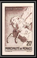85284/ Monaco PA Poste Aerienne N°5 Pegase Pegasus Mythologie Mythology Horse Non Dentelé ** MNH (Imperforate) - Poste Aérienne