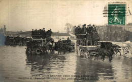 PARIS CRUE DE LA SEINE INONDATIONS DE L'ESPLANADE DES INVALIDES - Überschwemmung 1910