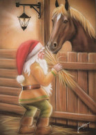 WEIHNACHTSMANN SANTA CLAUS Neujahr Weihnachten GNOME Vintage Ansichtskarte Postkarte CPSM Unposted #PBA660.A - Santa Claus