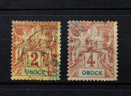 06 - 24 - Obock N°33 Et 34 - Used Stamps