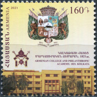 Armenia 2021. The 200 Years Of The Armenian Philanthropic Academy (MNH OG) Stamp - Arménie