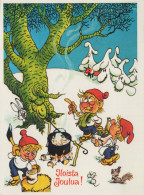 WEIHNACHTSMANN SANTA CLAUS Neujahr Weihnachten GNOME Vintage Ansichtskarte Postkarte CPSM #PAY963.A - Santa Claus