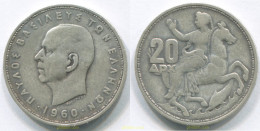 3120 GRECIA 1960 GREECE 20 DRACHMAI 1960 - Greece