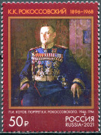 Russia 2021. K.K. Rokossovsky (1896-1968), Marshal Of The SU (MNH OG) Stamp - Neufs