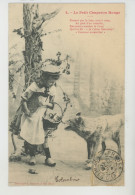 ENFANTS - SERIE COMPLÈTE DE 5 Cartes Fantaisie Fillette Et Loup "LE PETIT CHAPERON ROUGE " - Edit. BERGERET - Collections, Lots & Series