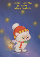 GATTO KITTY Animale Vintage Cartolina CPSM #PBQ790.A - Cats