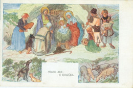 Malování (Painting) Mikoláš Aleš Veselé Vánoce! - Christmas - Weihnachten 1931, Circulated. - Czech Republic