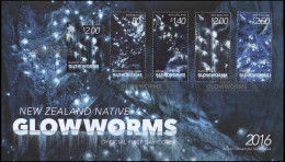 New Zealand 2016. Native Glowworms (Mint) First Day Cover - FDC