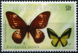 Papua New Guinea 2002. Goliath Birdwing (MNH OG) Stamp - Papouasie-Nouvelle-Guinée
