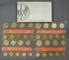 Deutschland • Kursmünzen 1977 DFGJ • Stempelglanz / UNC • Mint: 26'000 Ex. •  Kursmünzensatz / Set / KMS • [24-901] - Mint Sets & Proof Sets
