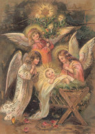 ANGEL CHRISTMAS Holidays Vintage Postcard CPSM #PAH847.GB - Anges