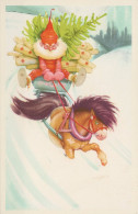 SANTA CLAUS CHRISTMAS Holidays Vintage Postcard CPSMPF #PAJ426.GB - Santa Claus