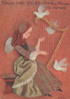 ANGEL CHRISTMAS Holidays Vintage Postcard CPSM #PAH421.GB - Angels