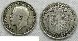3670 GRAN BRETAÑA 1920 REINO UNIDO ½ CORONA, 1920 - Other & Unclassified