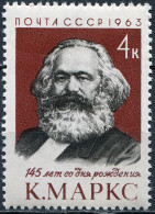 USSR 1963. 145th Birth Anniversary Of Karl Marx (1818-1883) (MNH OG) Stamp - Neufs