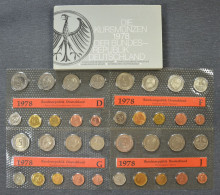 Deutschland • Kursmünzen 1978 DFGJ • Stempelglanz / UNC • Mint: 26'000 Ex. •  Kursmünzensatz / Set / KMS • [24-902] - Mint Sets & Proof Sets