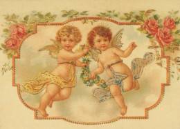ANGE Bonne Année Noël Vintage Carte Postale CPSM #PAS731.FR - Anges