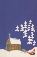 PÈRE NOËL NOËL Fêtes Voeux Vintage Carte Postale CPSMPF #PAJ429.FR - Santa Claus