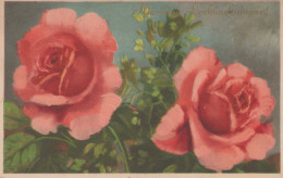 FLOWERS Vintage Postcard CPA #PKE647.GB - Flowers