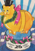 PIGS Animals Vintage Postcard CPSM #PBR775.GB - Pigs