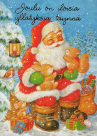 PAPÁ NOEL NAVIDAD Fiesta Vintage Tarjeta Postal CPSM #PAK602.ES - Santa Claus