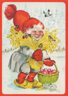 PAPÁ NOEL NAVIDAD Fiesta Vintage Tarjeta Postal CPSM #PAK469.ES - Santa Claus