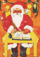 PAPÁ NOEL NAVIDAD Fiesta Vintage Tarjeta Postal CPSM #PAK802.ES - Santa Claus