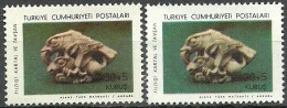 Turkey: 1966 Historic Works "Color Tone Variety" - Unused Stamps