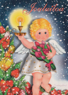 ANGE Noël Vintage Carte Postale CPSM #PBP325.FR - Anges