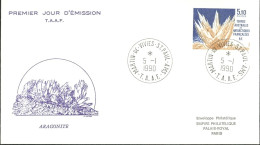 FRENCH SOUTHERN ANTARCTIC T. 1990 MINERALS FDC - Minerals