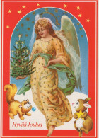ENGEL WEIHNACHTSFERIEN Feiern & Feste Vintage Ansichtskarte Postkarte CPSM #PAH663.DE - Anges