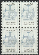 Revenue, Portugal - Estampilha Fiscal, Série De 1990 -|- 4$00 - Block MNH - Neufs