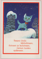 GATTO KITTY Animale Vintage Cartolina CPSM #PAM574.IT - Chats