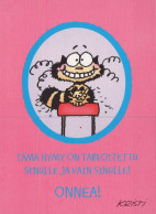 GATTO KITTY Animale Vintage Cartolina CPSM Unposted #PAM077.IT - Chats