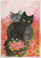 GATTO KITTY Animale Vintage Cartolina CPSM #PAM322.IT - Chats