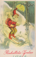 WEIHNACHTSMANN SANTA CLAUS Neujahr Weihnachten Vintage Ansichtskarte Postkarte CPSMPF #PKG309.DE - Santa Claus